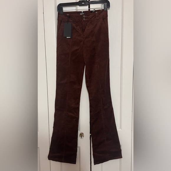 PAIGE Naomi Seaming Details Double Button Slight Bootcut in Bronze Dust - Picture 7 of 9